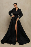 Black Collared Gown