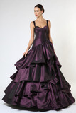Purple Taffeta Gown