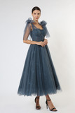 Green Tulle Midi Dress