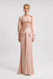 Strapless Long Gown with Bolero