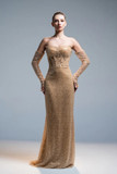 Structured Embroidery Gown