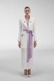 Suit with Lilac Details