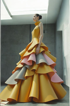 Sleeveless High-Neck Gown Sleeveless High-Neck Gown