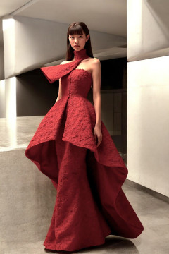 Draping Turtleneck Gown Draping Turtleneck Gown