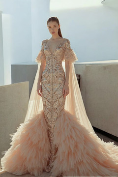 Dramatic Feathered Gown Dramatic Feathered Gown