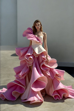 Sculpted Shoulder Gown Sculpted Shoulder Gown