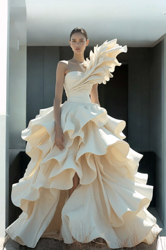 Feather Sculpt Marga Gown
