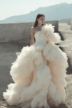 Feathered Camille Gown Feathered Camille Gown