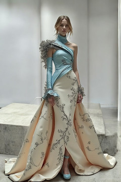 Nila Multi Media Gown