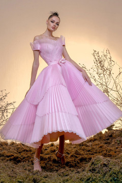 Matte Organza and Silk Gazar Dress Matte Organza and Silk Gazar Dress