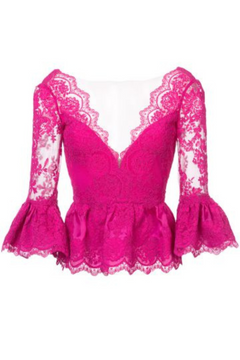 Peplum Lace Shirt