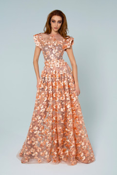 Peach Bouquet Gown Peach Bouquet Gown