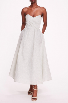 Strapless Cloque Dress Strapless Cloque Dress