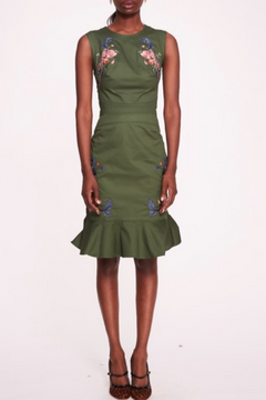 Sleeveless Floral Flounced Dress Sleeveless Floral Flounced Dress