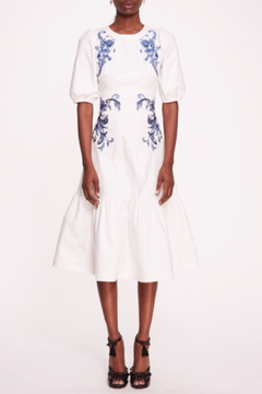 Short-Sleeve A-line Midi Dress Short-Sleeve A-line Midi Dress