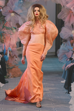 Puffy Sleeve Evening Gown Puffy Sleeve Evening Gown