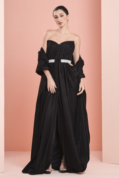 Glitter Crepe Gown Glitter Crepe Gown