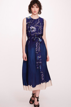 Sleeveless Printed Midi-Dress Sleeveless Printed Midi-Dress