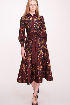 Printed Cotton Midi Shirtdress Printed Cotton Midi Shirtdress