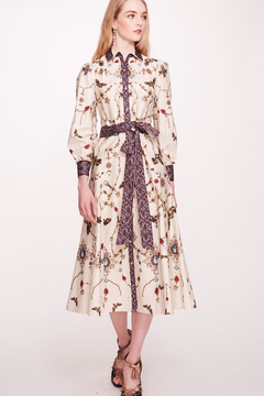 Printed Cotton Midi-Shirtdress Printed Cotton Midi-Shirtdress