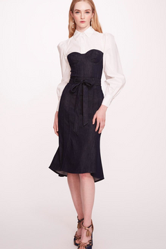 Cotton & Denim Midi-Dress Cotton & Denim Midi-Dress