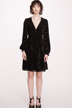 Velvet Burnout Mini-Dress Velvet Burnout Mini-Dress