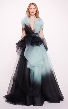 Strapless - Ruffled Gown