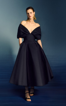 Draped Off Shoulder Midi Dress Draped Off Shoulder Midi Dress