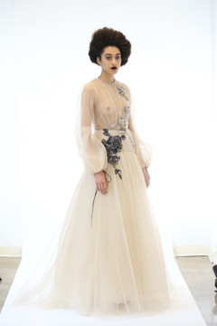 Micro Pleated Tulle Gown Micro Pleated Tulle Gown