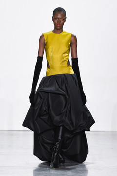 Metal Twill Gown