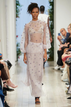Silk Organza Blouse and Skirt