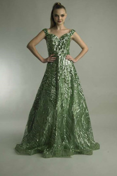 Off the Shoulder Swirl Gown Off the Shoulder Swirl Gown