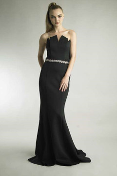 Zig-Zag Neckline Gown Zig-Zag Neckline Gown
