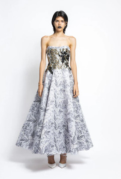 Jacquard Strapless Dress Jacquard Strapless Dress