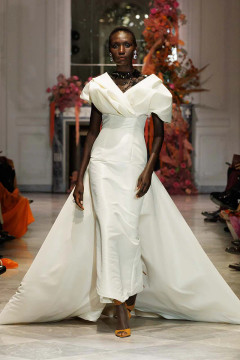 Faille Gown with Train Faille Gown with Train