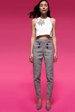 Crop Top with Slim Pants