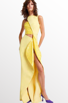 Sequin and Crepe Gown Sequin and Crepe Gown