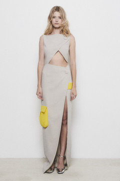 Contrast Cut Out Dress