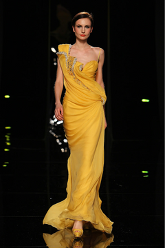 Asymmetrical Sleeve Gown Asymmetrical Sleeve Gown