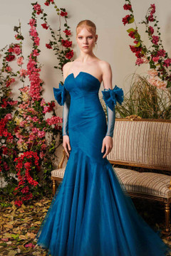 Strapless Fit and Flare Trumpet Gown Strapless Fit and Flare Trumpet Gown