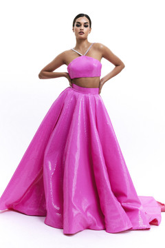 Sequin Top and Ball Skirt