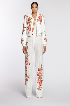 Lace Jumpsuit with Bomber Jacket Lace Jumpsuit with Bomber Jacket