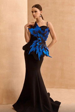 Sleeveless Peplum Flared Gown Sleeveless Peplum Flared Gown