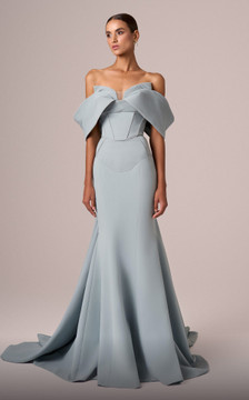 Draped Off-the-Shoulder Gown Draped Off-the-Shoulder Gown