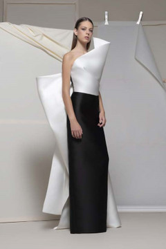 Albiolo Sculpted Column Gown Albiolo Sculpted Column Gown
