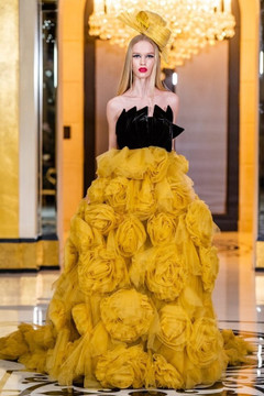 Silk Tulle Roses Gown Silk Tulle Roses Gown