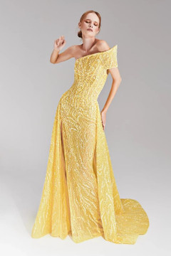 Embroidered Overskirt Gown Embroidered Overskirt Gown