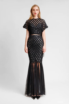 Crochet Sequin Top and Skirt Crochet Sequin Top and Skirt
