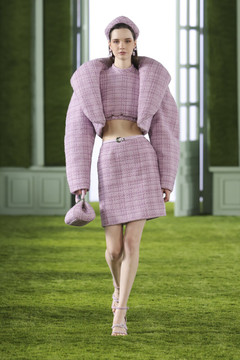 Cropped Tweed Jacket with Top and Skirt Cropped Tweed Jacket with Top and Skirt