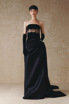 Maxi Gown with Bead Embroidery Maxi Gown with Bead Embroidery